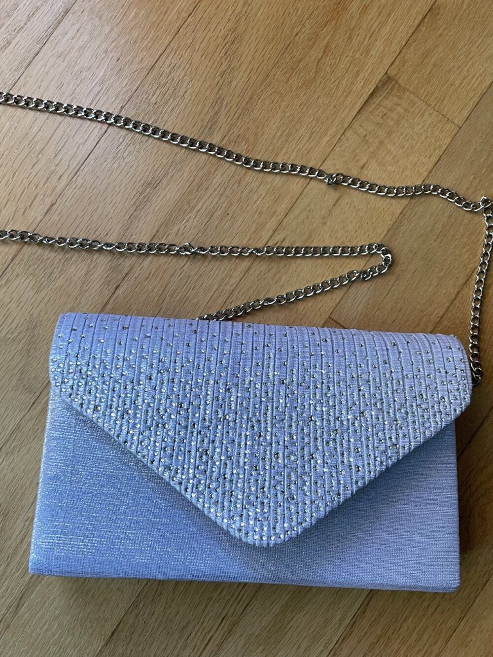 Silver dress purse